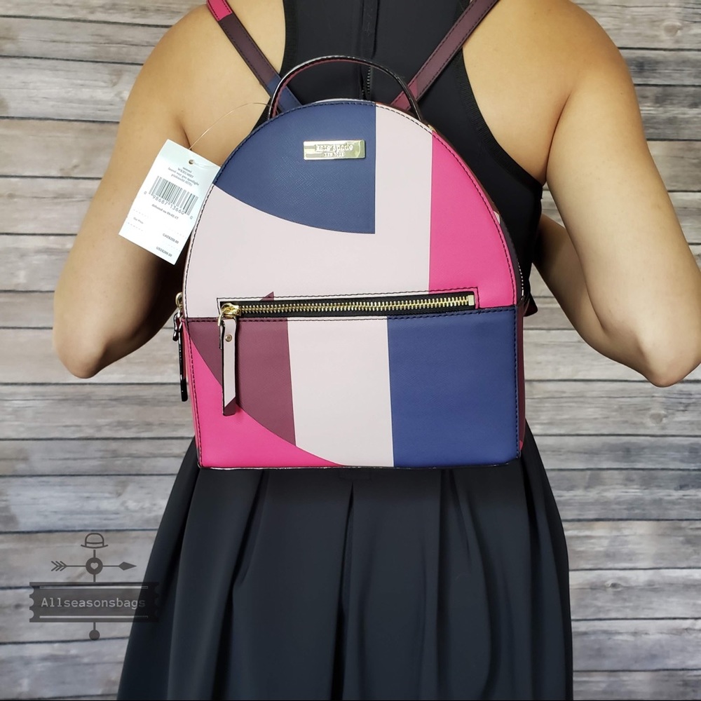 NWT kate spade Sammi Laurel way geo backpack bag - Picture 5 of 7